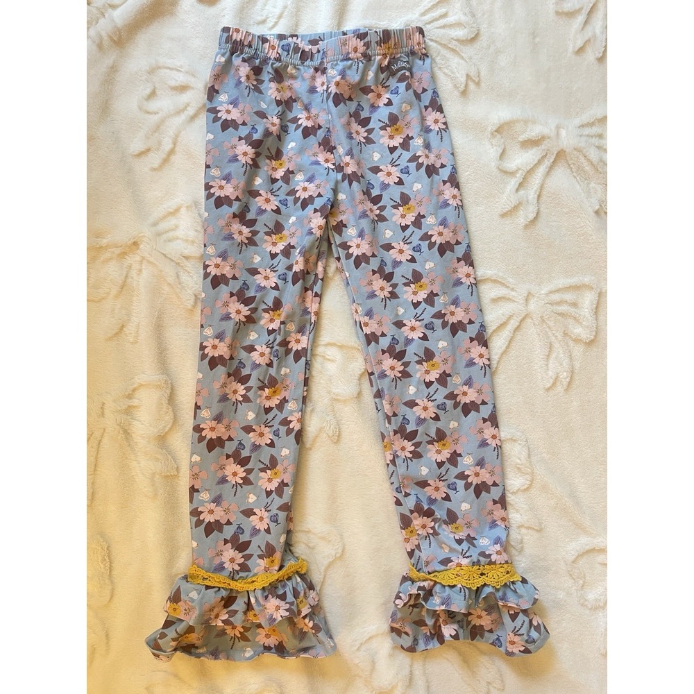 Matilda Jane Girls Ruffle Leggings Girl's Size 8